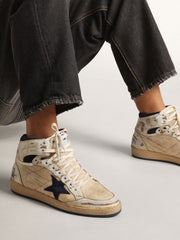SKY STAR SHINY LEATHER TOE AND SPUR NYLON UPPER SUEDE