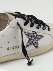 SUPER-STAR LEATHER UPPER GLITTER STAR HEEL AND SPUR METAL LETTERING