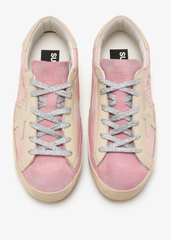 SUPER-STAR NYLON UPPER LEATHER STAR AND HEEL SUEDE TOE TONGUE AND LIST