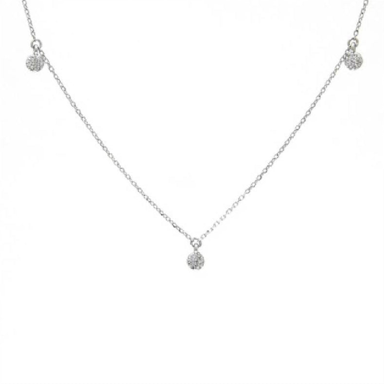 COLLAR ORO TRES PIEZAS PAVE BRILLANTES