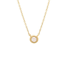 Collar Oro Punto de luz 0,09 CTS