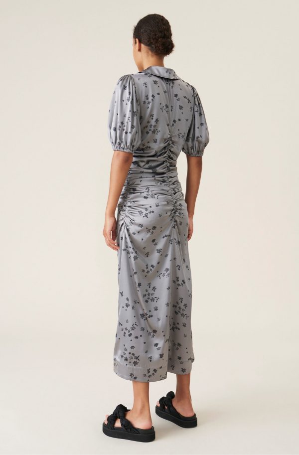 SILK STRETCH SATIN DRESS - Imagen 3