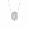 COLLAR PLATA Y BRILLANTES VIRGEN