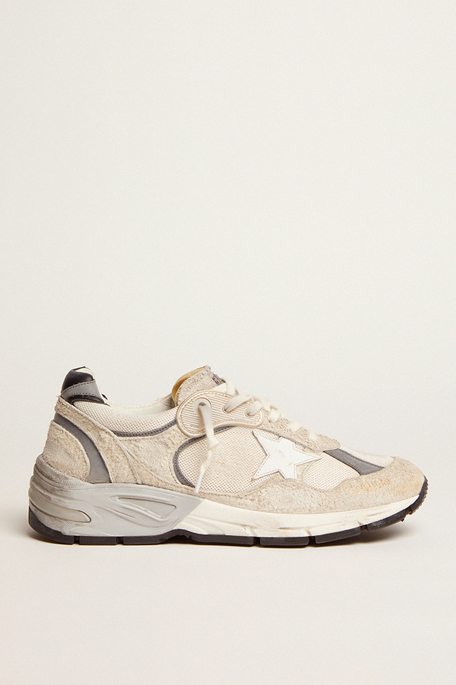 RUNNING DAD NET AND SUEDE UPPER LEATHER STAR AND HEEL | Macarena Rivera