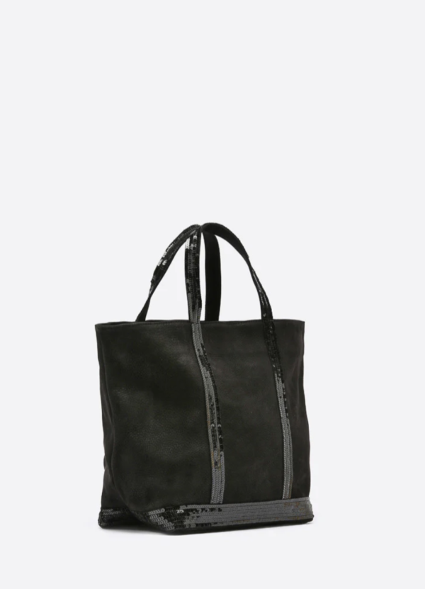 CABAS MEDIUM BLACK NOBUCK