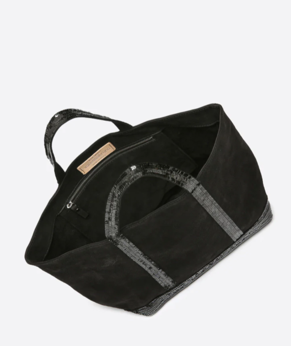 CABAS MEDIUM BLACK NOBUCK - Imagen 2