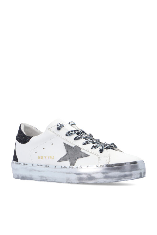 HI STAR LEATHER UPPER SUEDE STAR RESINED GLITTER HEEL AND SPUR SPARKLE FOXING - Imagen 3