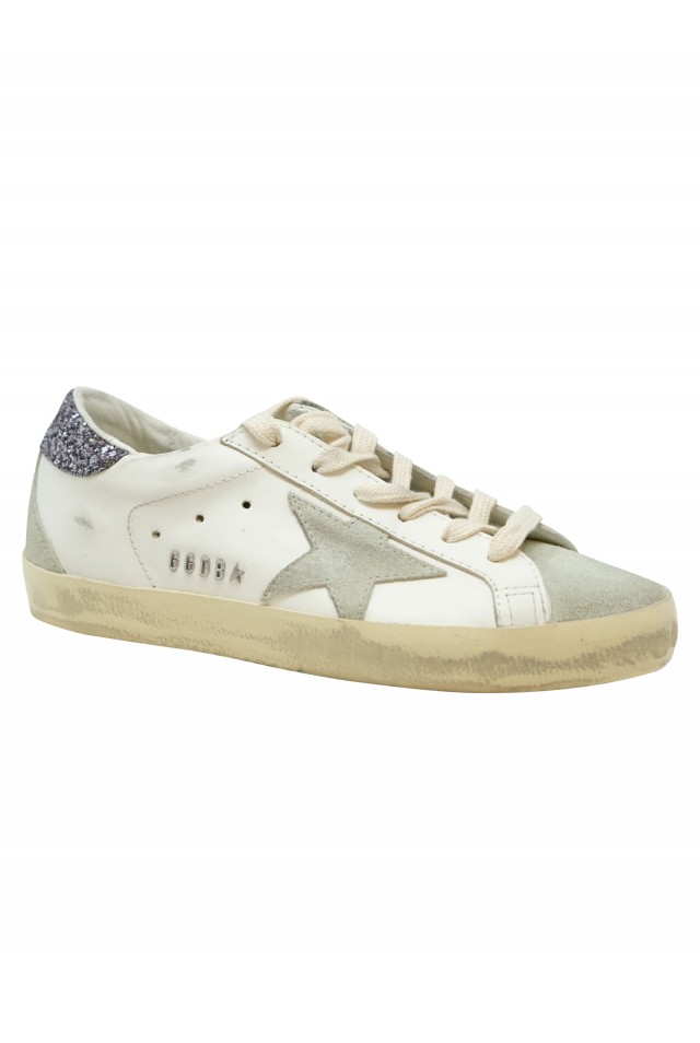 SUPER-STAR LEATHER UPPER SUEDE TOE STAR AND SPUR GLITTER | Macarena Rivera