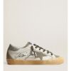 SUPER-STAR LEATHER UPPER SUEDE TOE STAR AND SPUR GLITTER HEEL SIGNATURE FOXING
