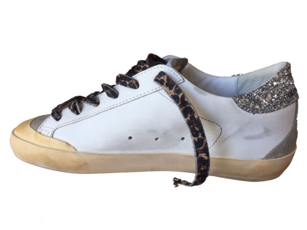SUPER-STAR LEATHER UPPER SUEDE TOE STAR AND SPUR GLITTER HEEL SIGNATURE FOXING - Imagen 3