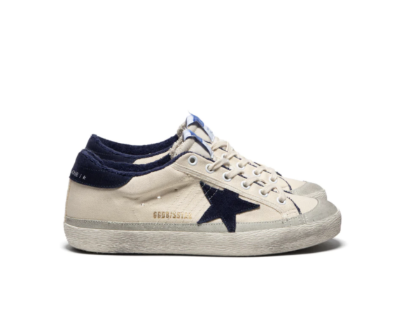 SUPER-STAR CANVAS UPPER NYLON TOUNGE SUEDE STAR AND HEEL SUEDE EDGE AROUND
