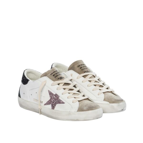 SUPER-STAR LEATHER UPPER SUEDE TOE GLITTER STAR HEEL AND SPUR - Imagen 2