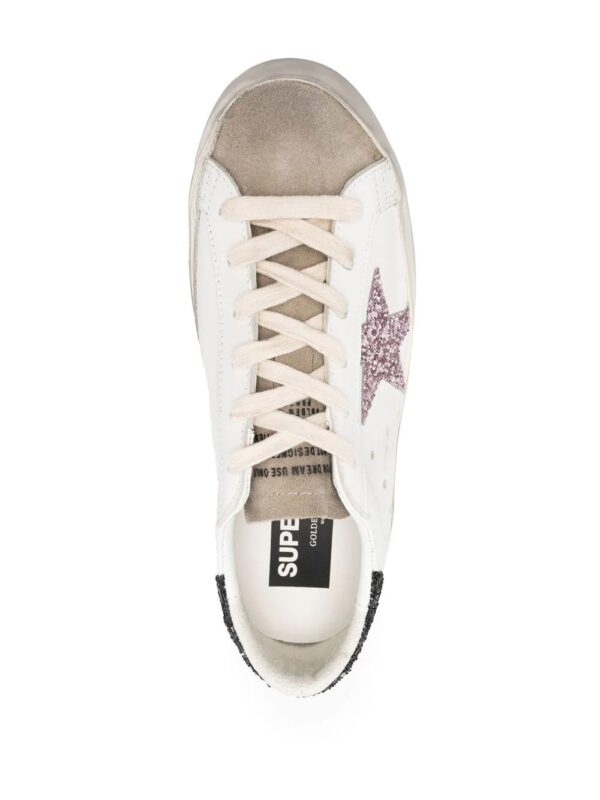 SUPER-STAR LEATHER UPPER SUEDE TOE GLITTER STAR HEEL AND SPUR - Imagen 3