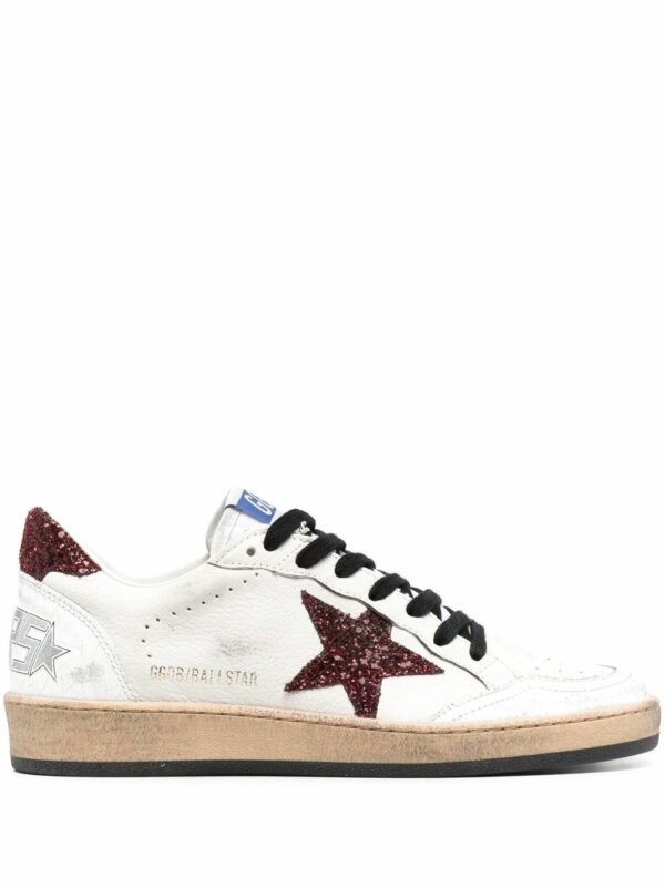 BALL STAR NAPPA UPPER GLITTER STAR AND HEEL CRACK SPUR