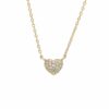 Cadena con corazón pave mini