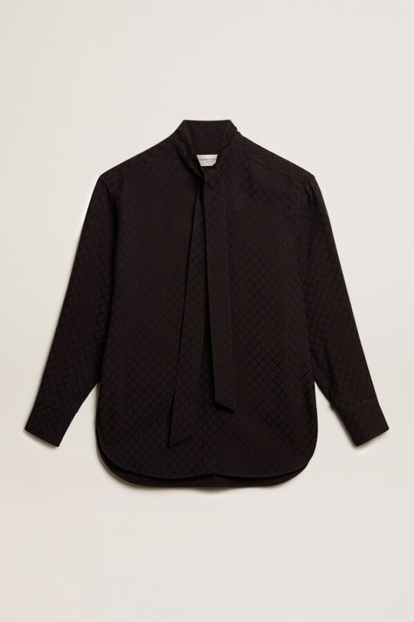 JOURNEY W'S TIE-DETAILED BLOUSE VISCOSE FABRIC