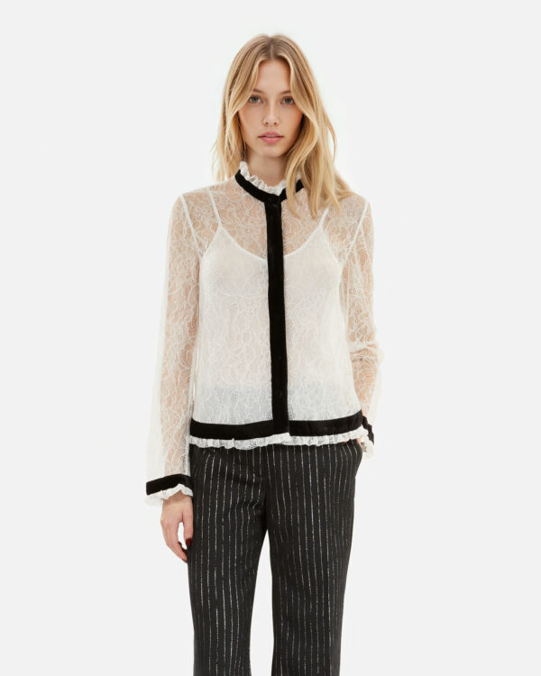 CHEMISE MANCHES LONGUES COL ROND - Imagen 2