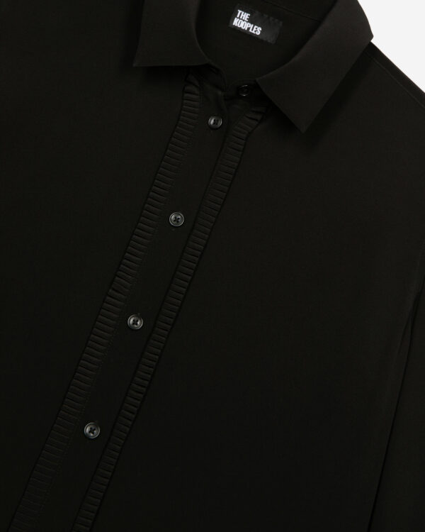 CHEMISE A MANCHES LONGUES EN SOIE - Imagen 4