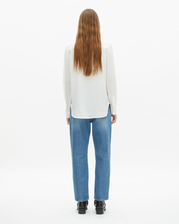 CHEMISE A MANCHES LONGUES EN SOIE - Imagen 6