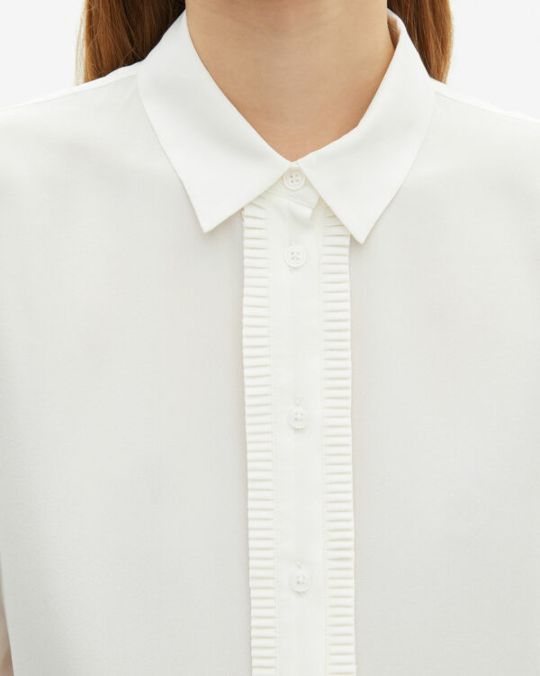 CHEMISE A MANCHES LONGUES EN SOIE - Imagen 8
