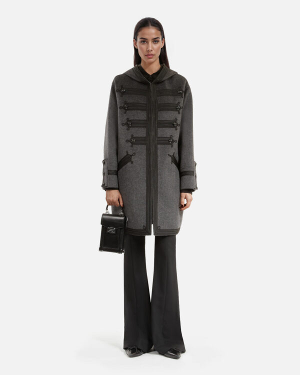 MANTEAU MI LONG EN LAINE DOUBLE FACE