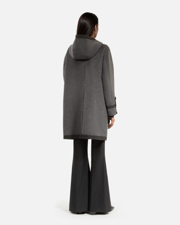 MANTEAU MI LONG EN LAINE DOUBLE FACE - Imagen 2