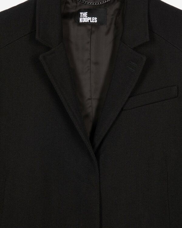MANTEAU MI LONG AVEC DETAILS SURPIQURE - Imagen 5