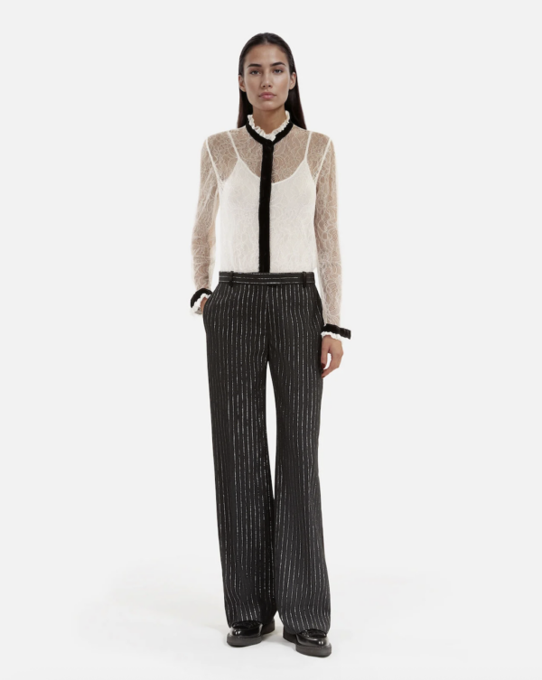 PANTALON LARGE DETAIL BANDE SATIN