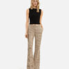 Prince of Wales wool flare pants - Imagen 4