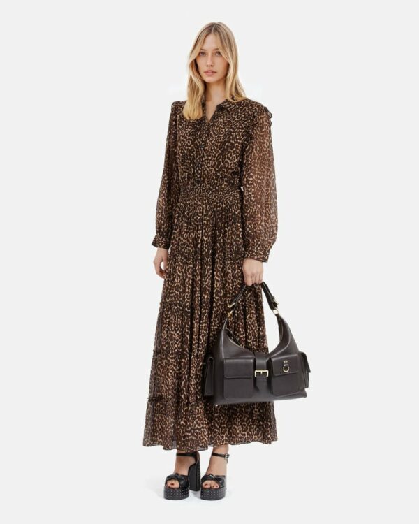 ROBE MANCHE COURTE A VOLANT