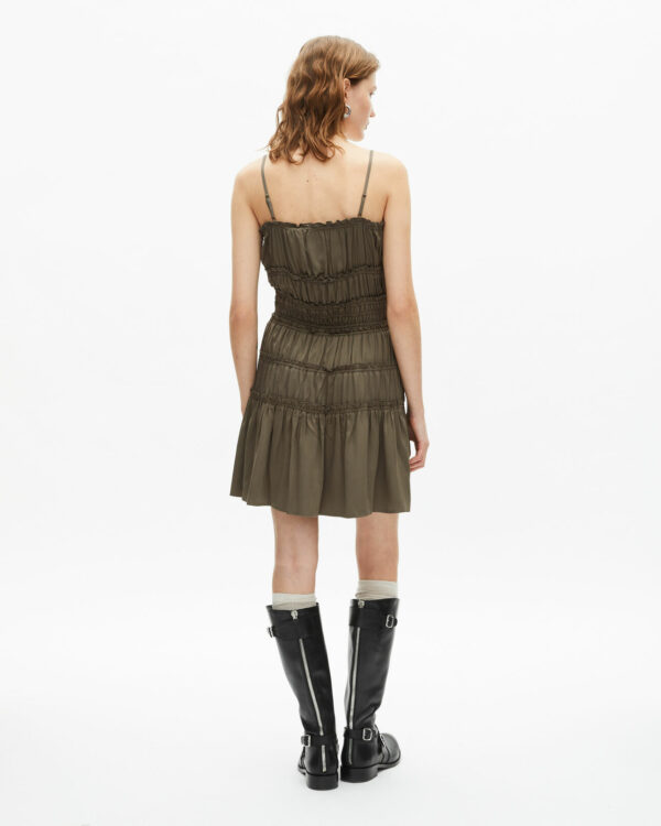 ROBE COURTE A BRETELLES ET ELASTIQUES - Imagen 3