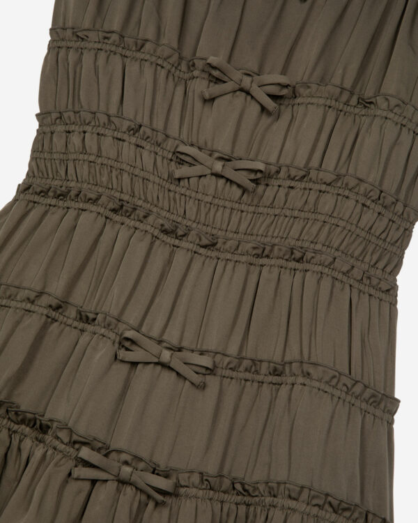 ROBE COURTE A BRETELLES ET ELASTIQUES - Imagen 4