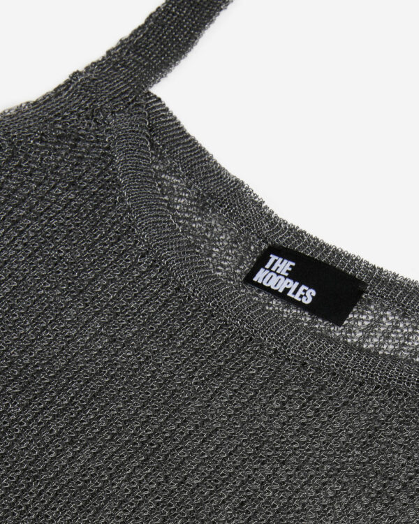 Gray chainmail effect tank top - Imagen 5