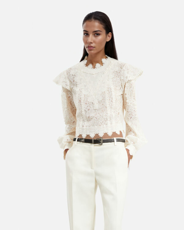 Ecru Lace Top - Imagen 2