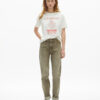 T-SHIRT MANCHES COURTES AVEC PRINT DEVANT