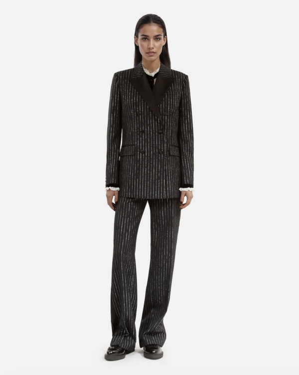 VESTE DE SMOKING AMPLE REVERS SATIN