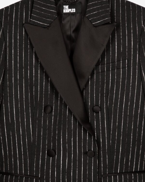 VESTE DE SMOKING AMPLE REVERS SATIN - Imagen 4