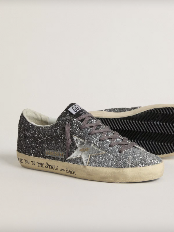 SUPER-STAR CLASSIC WITH LIST GLITTER UPPER TOE TONGUE AND HEEL LAMINATED STAR - Imagen 4