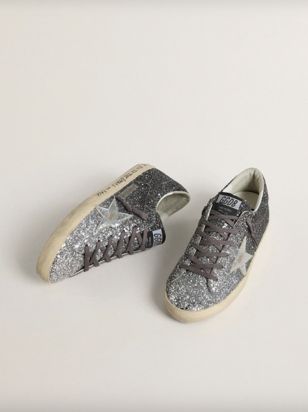 SUPER-STAR CLASSIC WITH LIST GLITTER UPPER TOE TONGUE AND HEEL LAMINATED STAR - Imagen 2