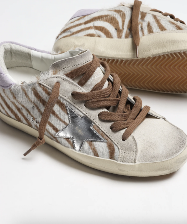 SUPER-STAR ZEBRA HORSY UPPER SUEDE TOE AND HEEL LAMINATED STAR - Imagen 2