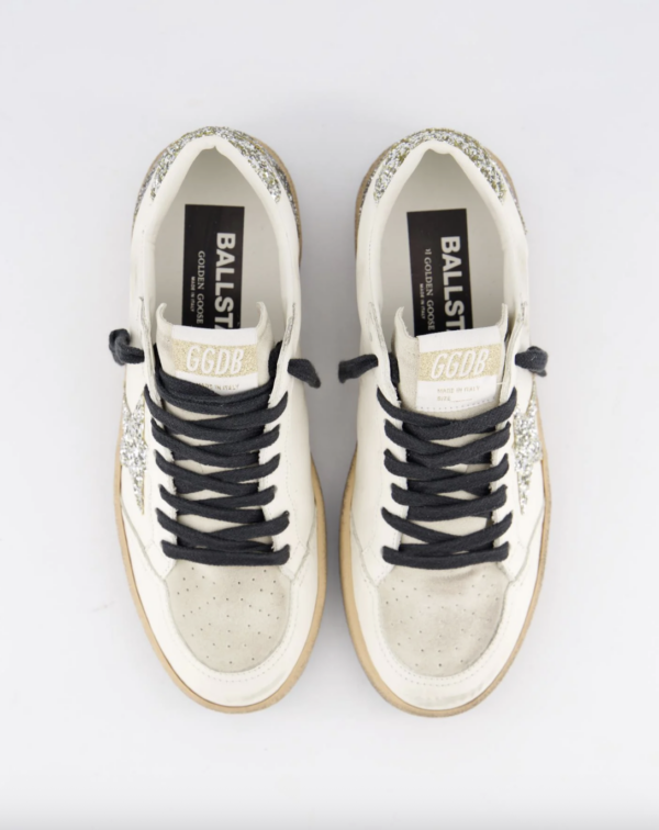 BALLSTAR LEATHER UPPER SUEDE TONGUE GLITTER STAR SPUR AND HEEL - Imagen 2