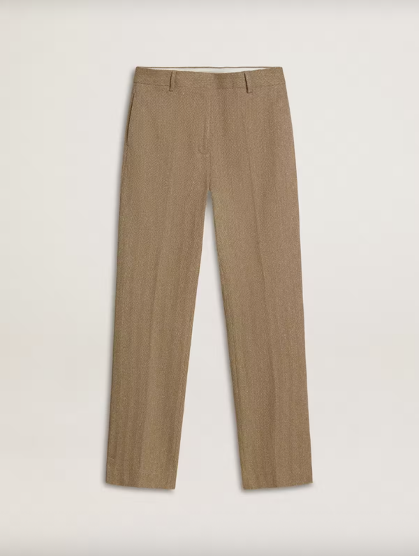 PANT MELISSA WIDE HARRINGBONE WOOL - Imagen 4